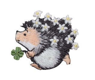 Hedgehog - Clover and Flowers