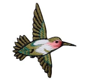 Red-throat Hummingbird Flying Right