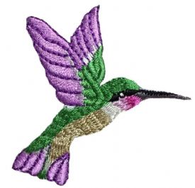 Hummingbird - Light Purple - Left