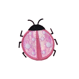 Large Pink Satin Layered Ladybug