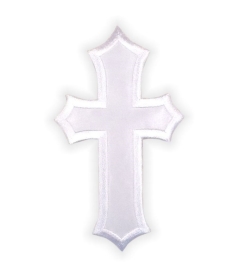 Large White Religious Cross