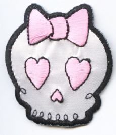 Pink and White Skull CLEARANCE