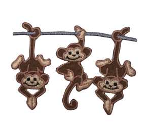 Three Monkeys Dark Brown