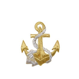 Nautical Gold Anchor/Silver Rope