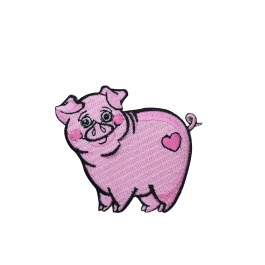 Pink Piglet with Heart