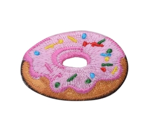 Pink Donut with Sprinkles
