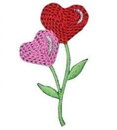 Pink and Red Heart Flowers CLEARANCE