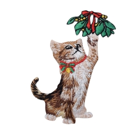 Playful Kitten - Mistletoe