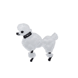 White Poodle - XS - Facing Left