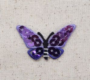 Purple Sequin Butterfly