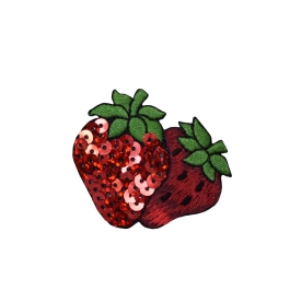 Sequin Double Strawberries 