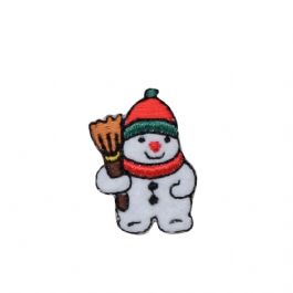 Small Snowman with Broom 