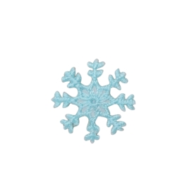 Small Cyan Blue Snowflake