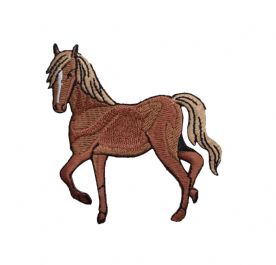 Tan Brown Horse Facing Left