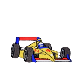 Yellow Racing F-1 Race Car